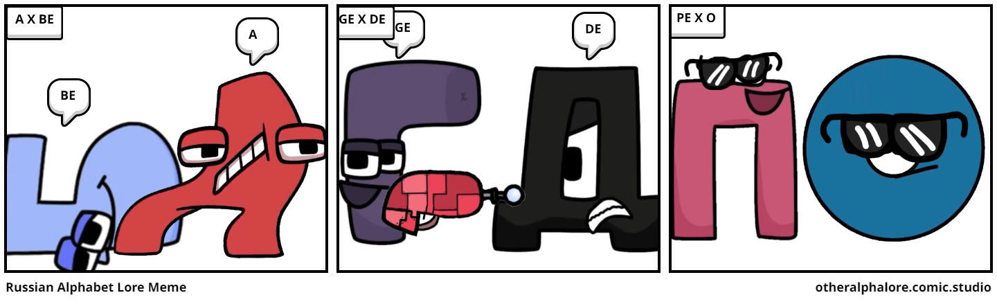 Russian Alphabet Lore Meme - Comic Studio